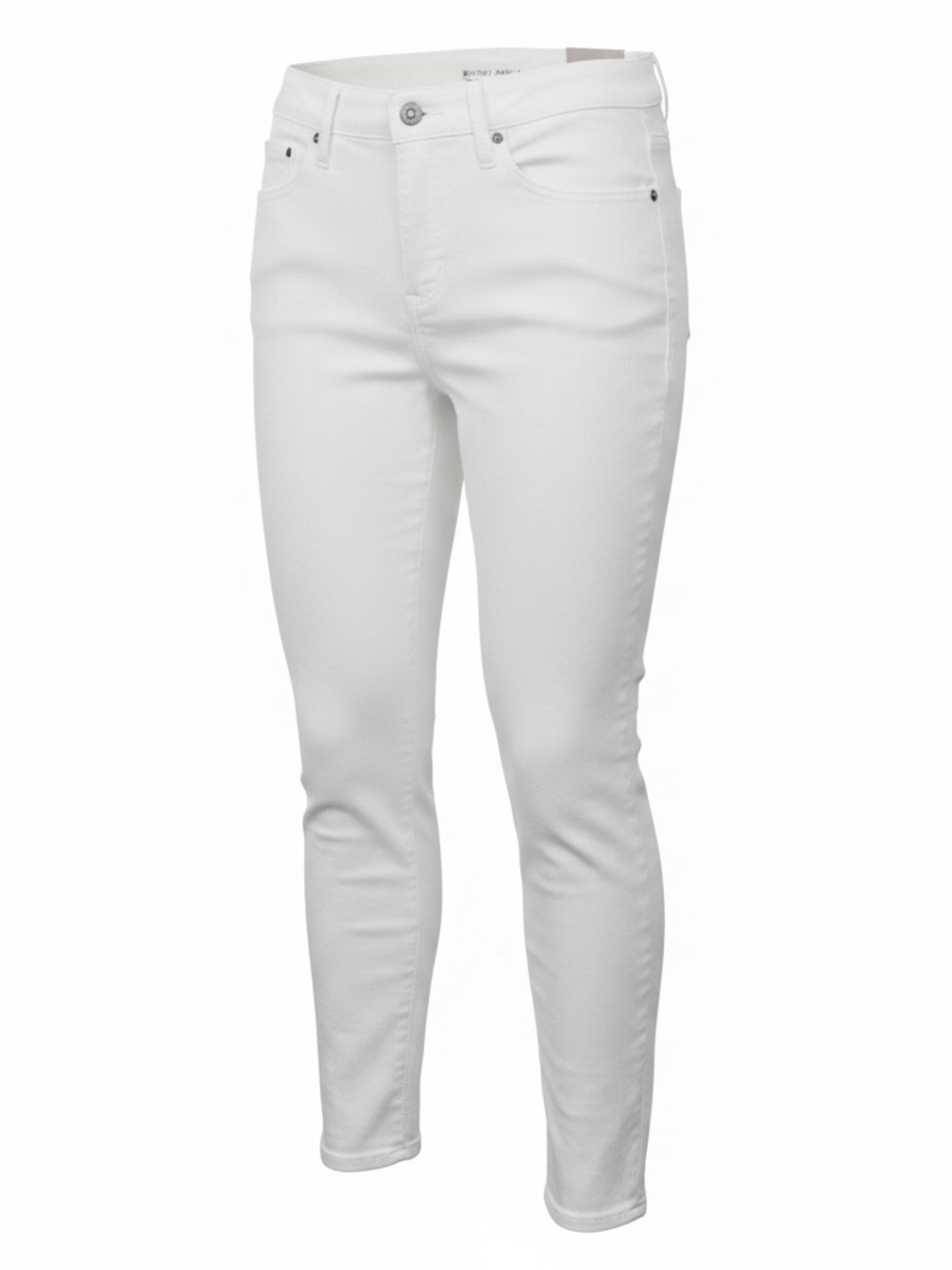 Chico's Fly Front No Stain Skinny Ankle Alabaster Basic Jean White Size 4R